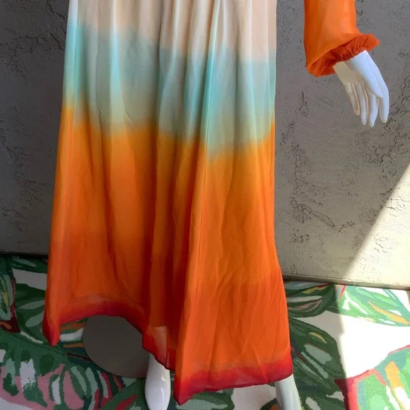Elegant Multicolor Maxi Dress - Picture 4 of 10